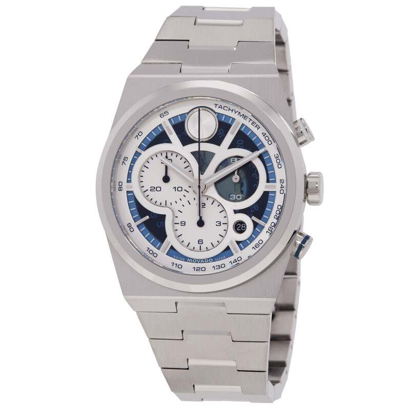 Movado Bold Chronograph Quartz Blue Dial Men's Watch 3601304