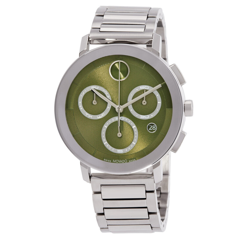 Movado BOLD Evolution 2.0 Chronograph Quartz Green Dial Men's Watch ...