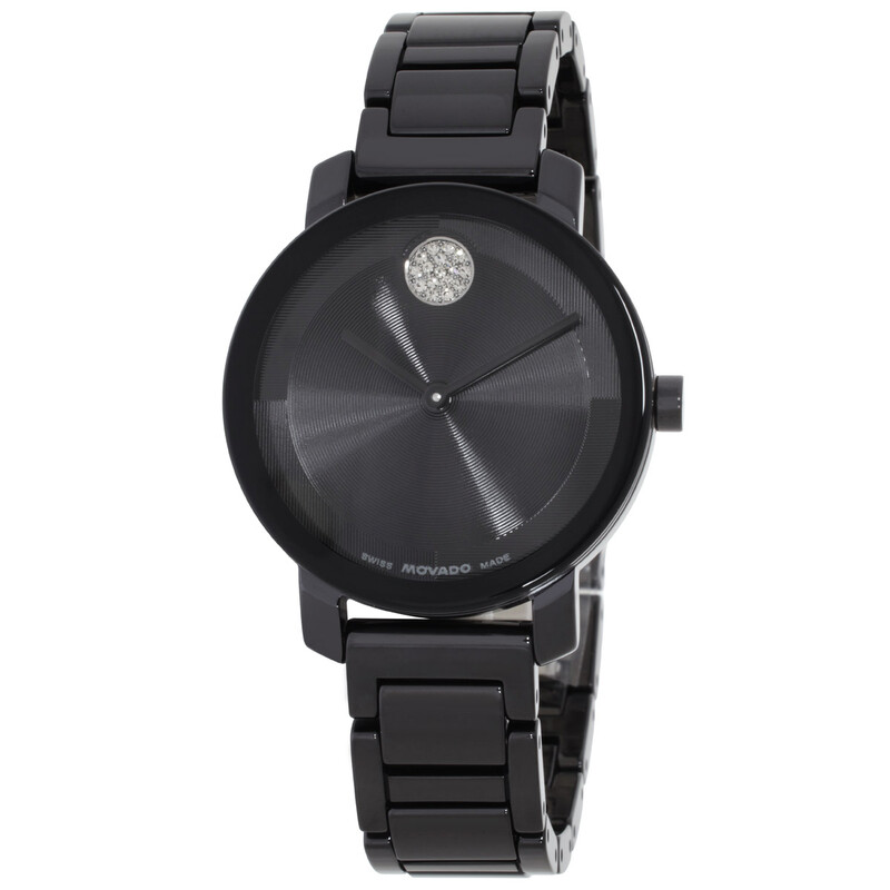 Movado BOLD Evolution 2.0 Quartz Black Dial Ladies Watch 3601235