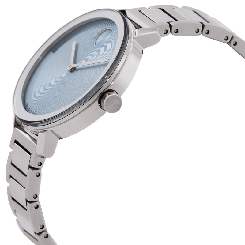 Movado Bold Evolution 2.0 Quartz Light Blue Dial Ladies Watch 3601190 ...