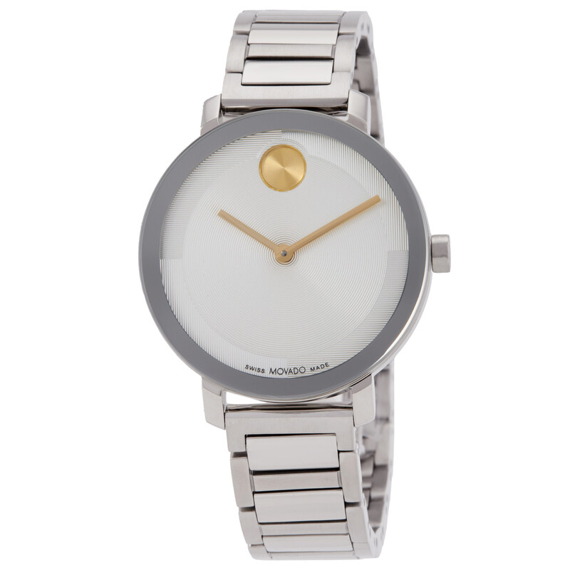 Movado Bold Evolution 2.0 Quartz Silver Dial Ladies Watch 3601191 ...