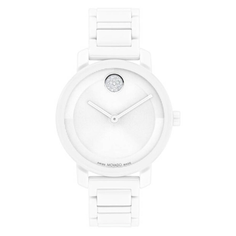 Movado Bold Evolution 2.0 Quartz White Dial Ladies Watch 3601233 ...