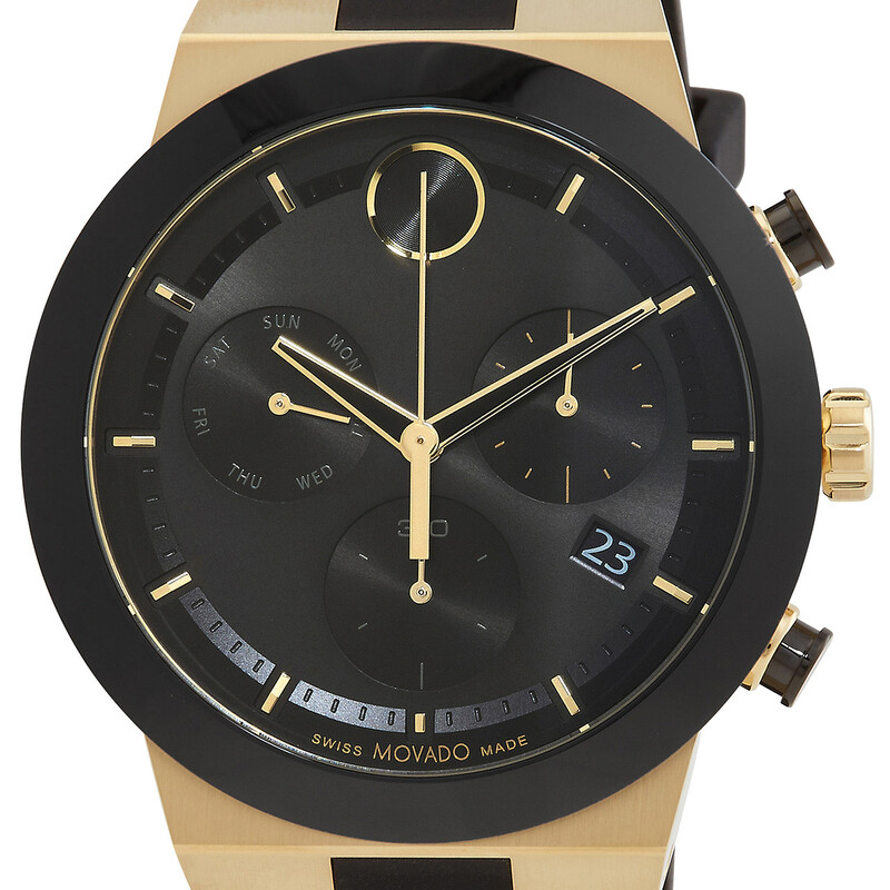 Movado Bold Fusion Chronograph Quartz Black Dial Men's Watch 3600855 ...