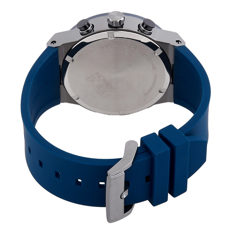 Movado BOLD Fusion Chronograph Quartz Blue Dial Men's Watch 3601197 ...