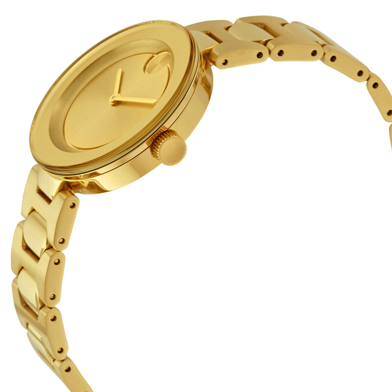 Movado Bold Gold Dial Ladies Watch 3600382 885997196918 