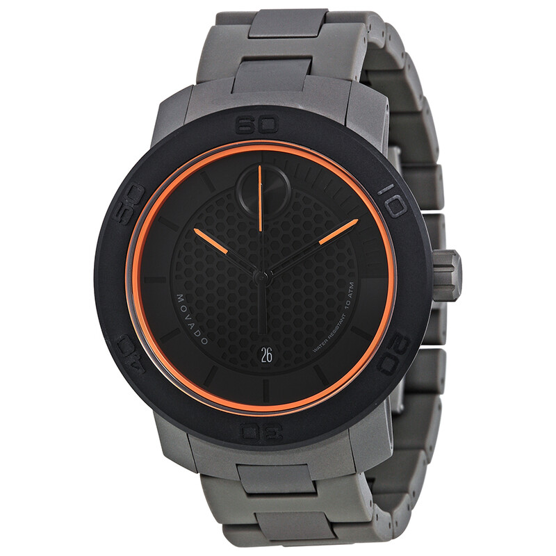 Movado Bold Matte Black Dial Men's Watch 3600098 885997041072