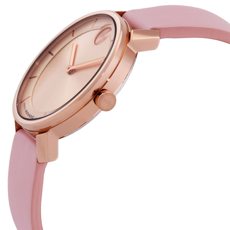 Movado Bold Quartz Rose Gold Dial Ladies Watch 3601078 - Watches