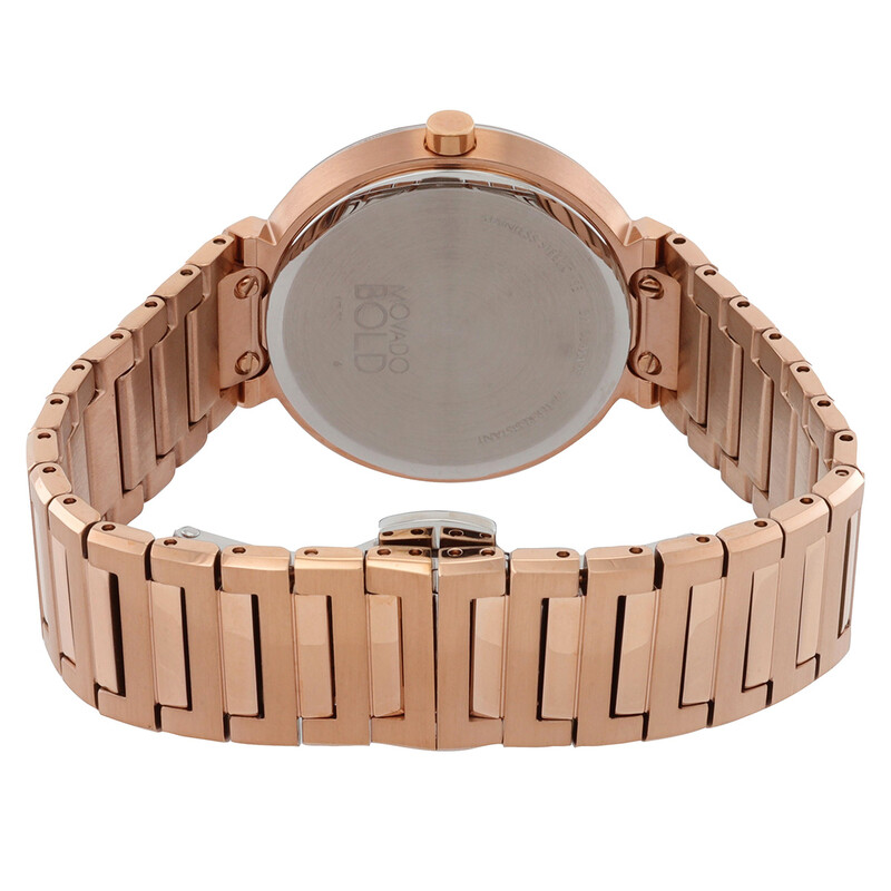 Movado Bold Quartz Rose Gold Dial Ladies Watch 3601147 - Watches, Bold ...