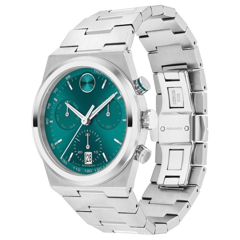 Mo Co Movado Bold Quest Chronograph Quartz Green Dial Men's Watch