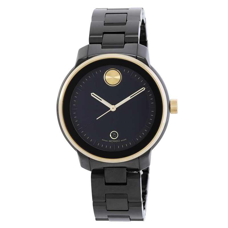 Movado Bold Verso Quartz Black Dial Ladies Watch 3600936 - Watches