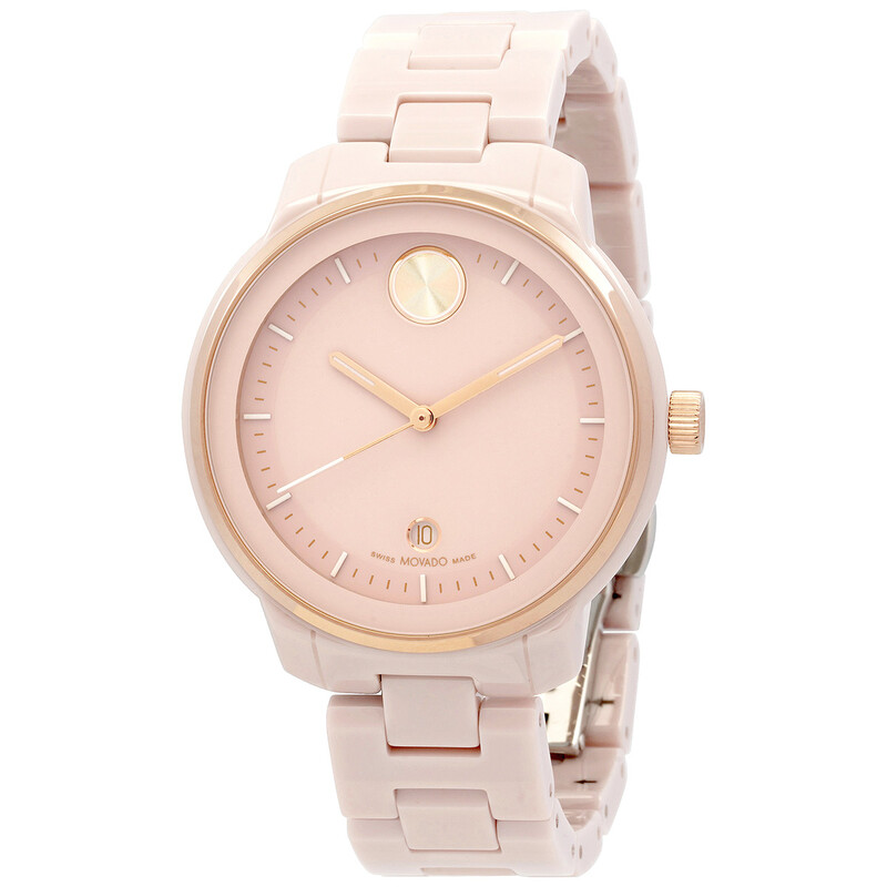 Movado Bold Verso Quartz Blush Ladies Watch 3600935 - Watches, Bold ...