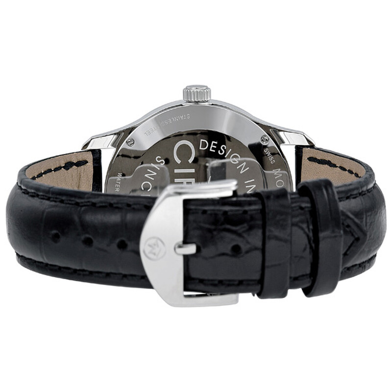 Movado Circa White Dial Leather Men's Watch 0606569 885997038249