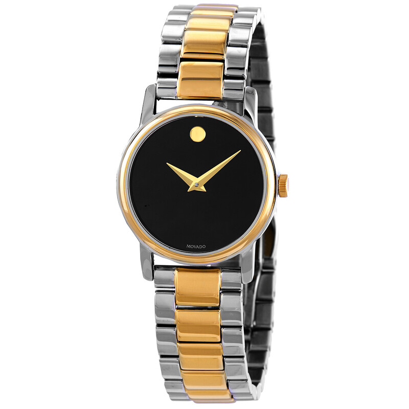 Movado Classic Museum Quartz Black Dial Ladies Watch 2100018  display picture 2