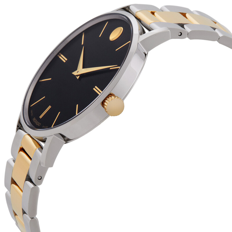 Movado Classic Museum Quartz Black Dial Watch 607986 0607986