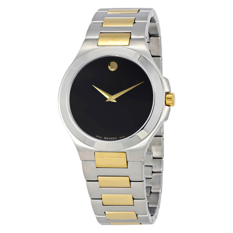 Movado Collection Black Dial Two-tone Men display picture 2