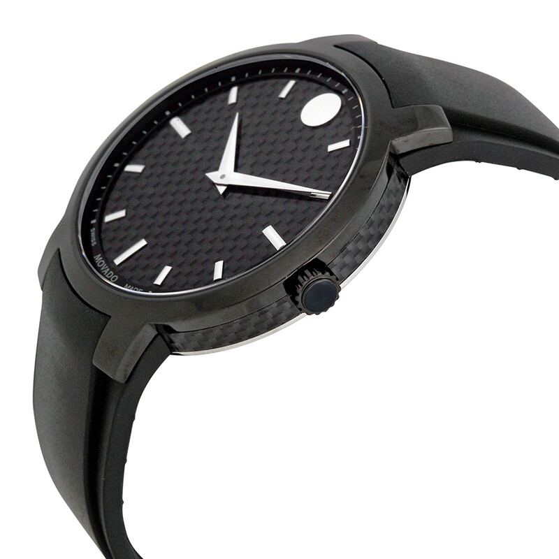 Movado Gravity Black Carbon Fiber Men's Watch 0606849 885997118460