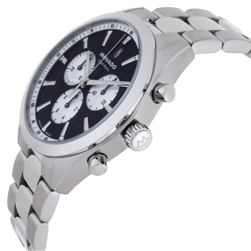 Movado Heritage Series Datron Chronograph Quartz Blue Dial Men's