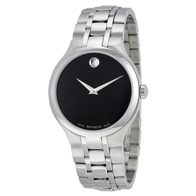 Movado Museum Black Museum Dial Stainless Steel Men's Watch