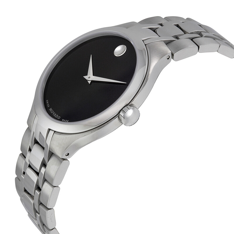 Movado Museum Black Museum Dial Stainless Steel Men's Watch