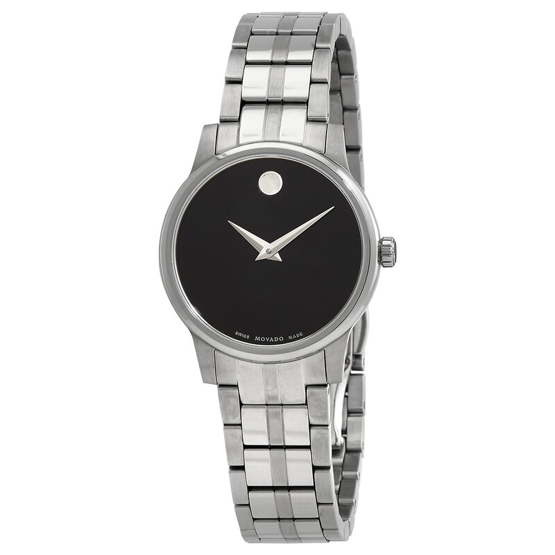 Movado Museum Classic Quartz Black Dial Ladies Watch 0607537  display picture 3