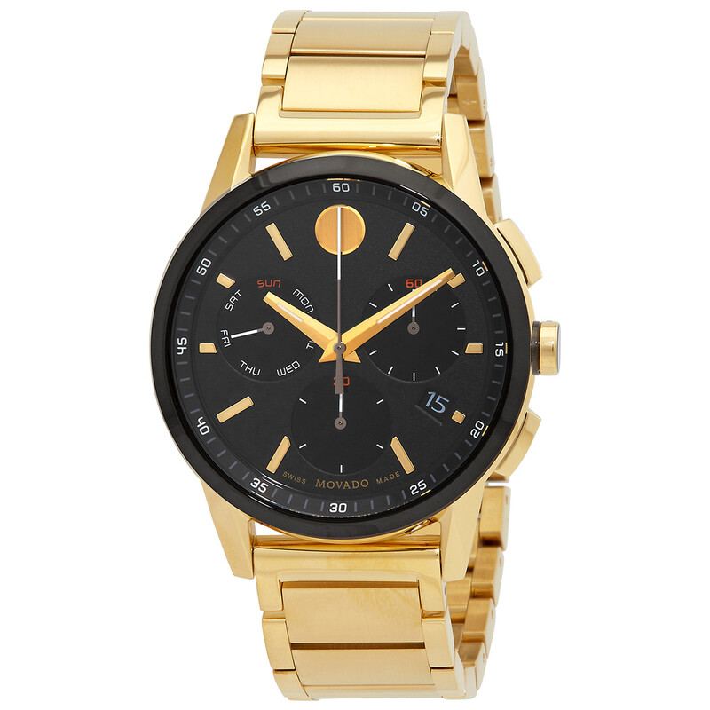 Movado Museum Sport Chronograph Quartz Black Dial Men's Watch