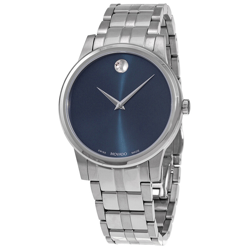 Movado Quartz Blue Dial Men's Watch 0607534 885997385244 - Watches