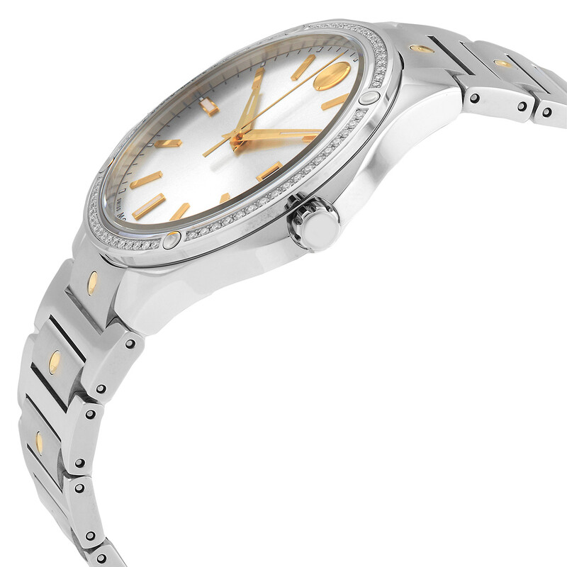 Movado SE Quartz Diamond Silver Dial Men's Watch 0607634 - Watches