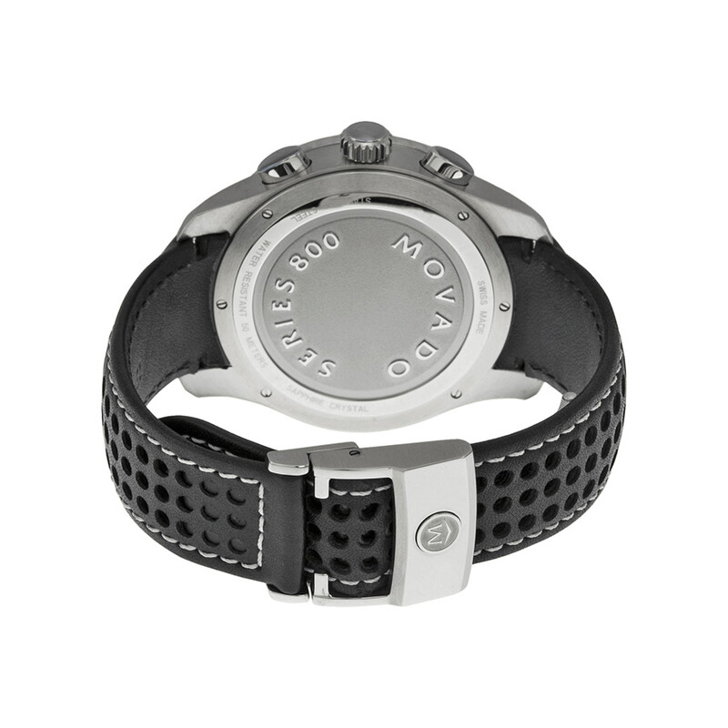Movado Series 800 Quartz Chronograph Black Dial Men's Watch