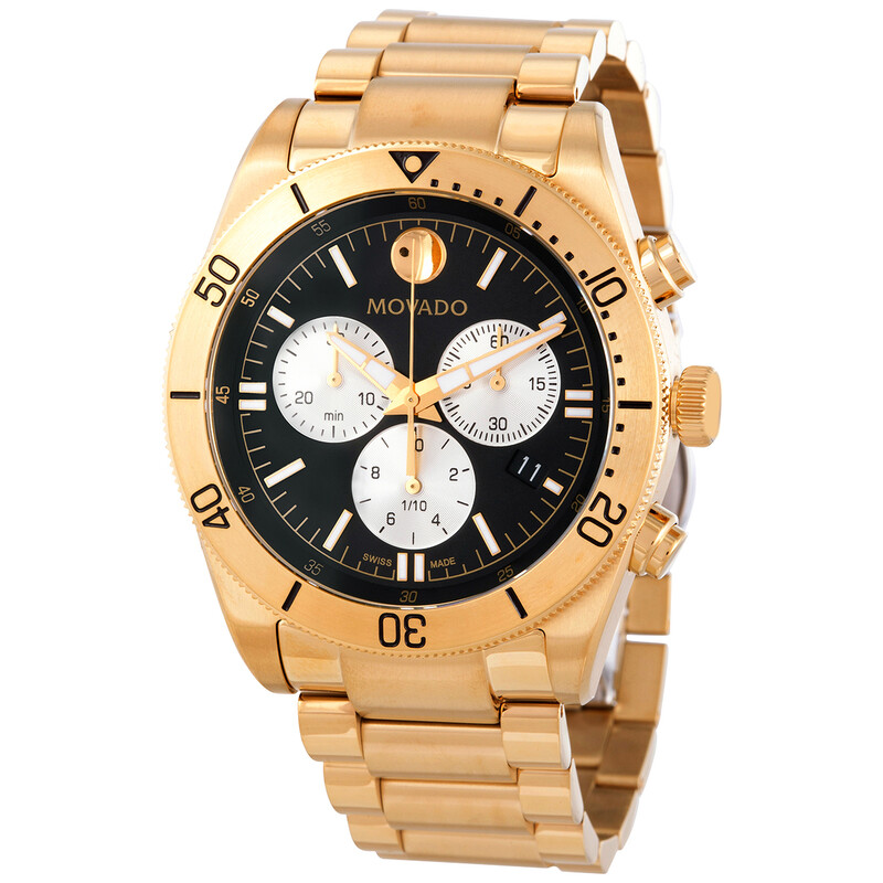 Movado Sport Chronograph Quartz Black Dial Men's Watch 0607440
