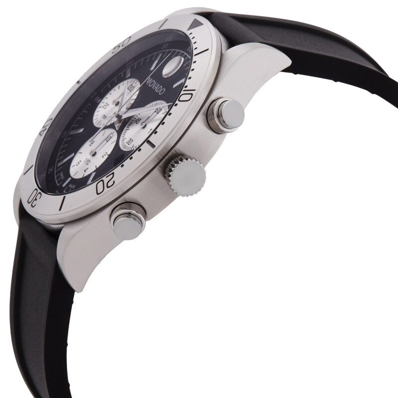 Movado Sport Chronograph Quartz Black Dial Men's Watch 607992