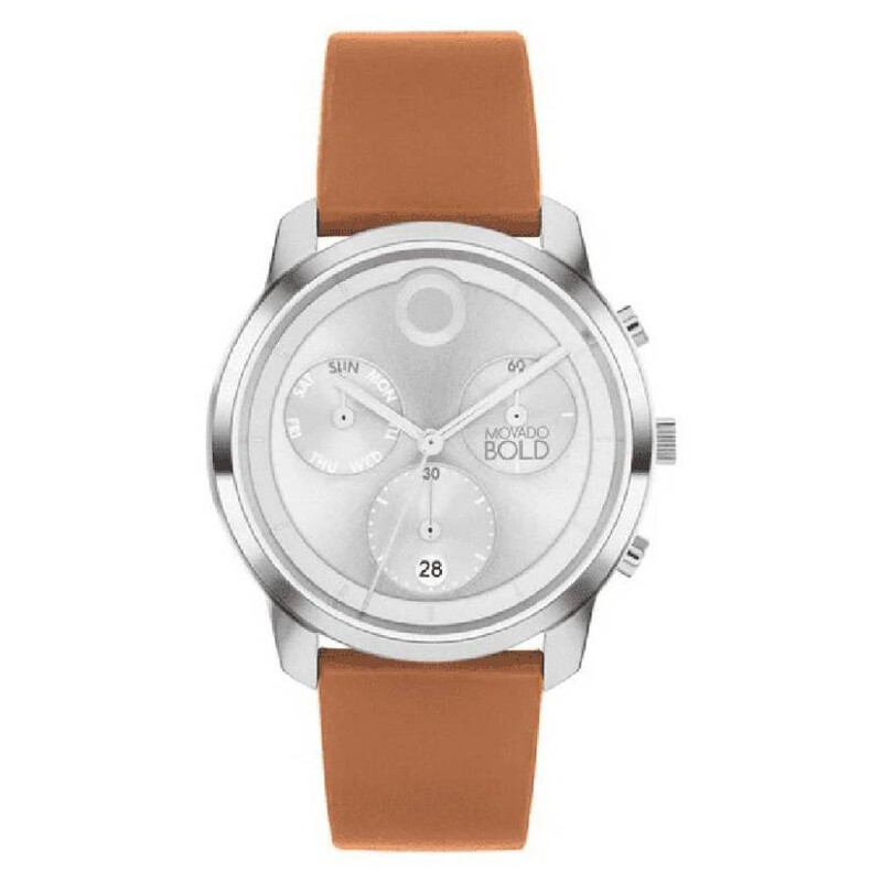 Movado Trend Element Chronograph Quartz Silver Dial Men display picture 1
