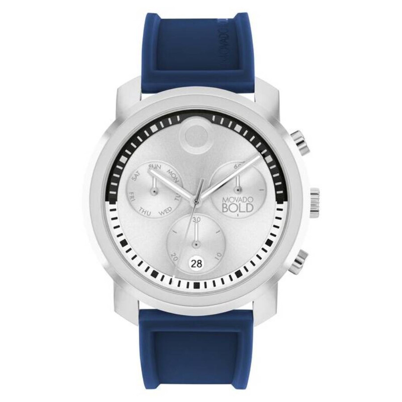 Movado Trend Propel Chronograph Quartz Silver Dial Men's Watch 3601048 ...