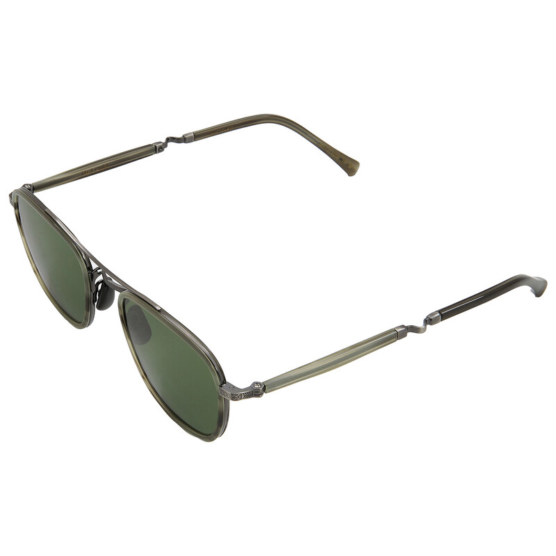 Mr. Leight PRICE S Pure Green Pilot Titanium Sunglasses ML4026 SYC