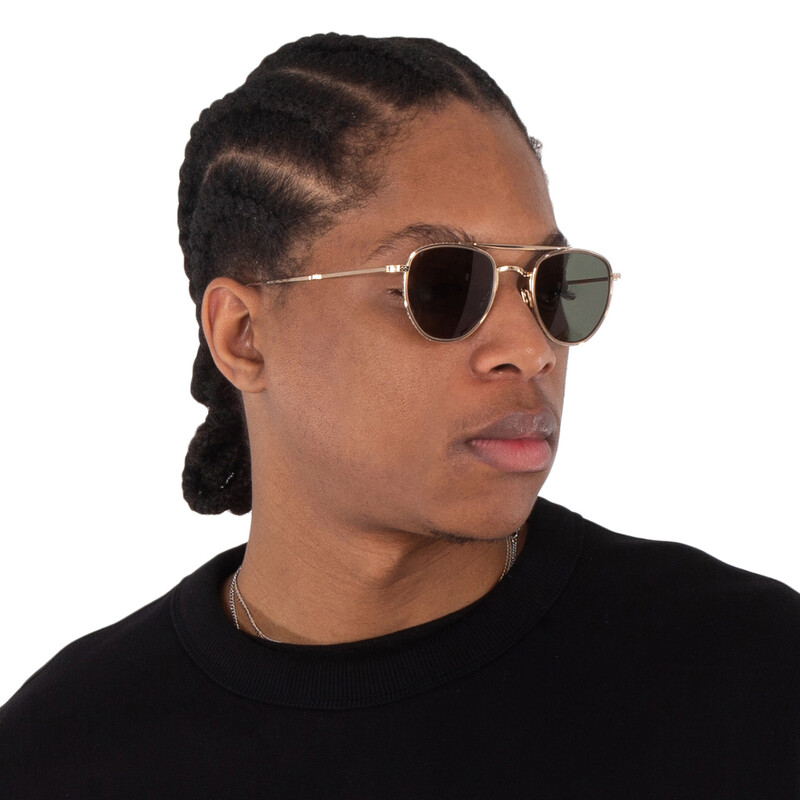 Mr. Leight ROKU II S Green Pilot Titanium Sunglasses ML4015 12KG