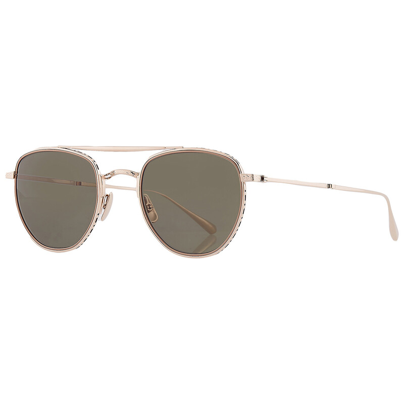 Mr. Leight ROKU II S Green Pilot Titanium Sunglasses ML4015 12KG