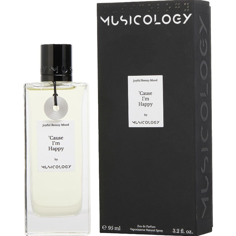 Musicology Unisex Cause I'm Happy EDP Spray 3.2 oz Fragrances 3760309760131