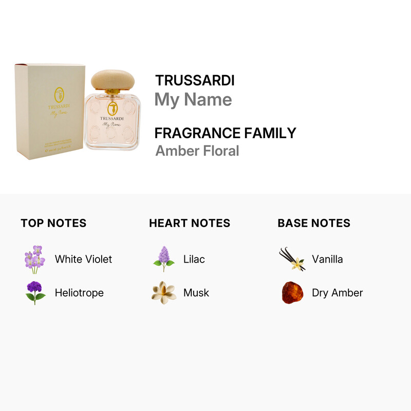Trussardi My Name by Trussardi for Women - 3.4 oz EDP Spray