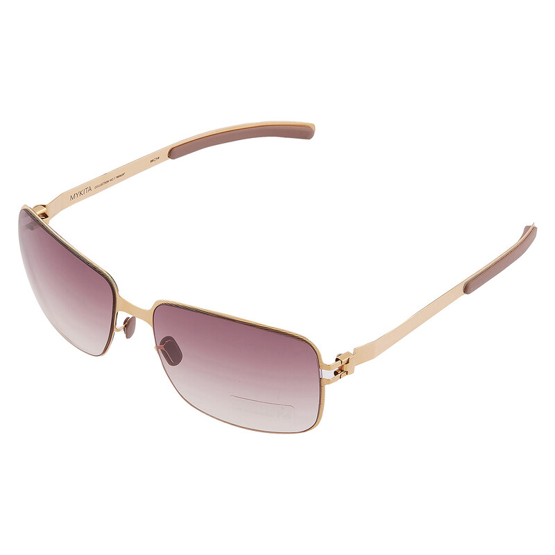 Mykita NO1 SUN-MAJA-GOLD LINE Bordeax Gradient Rectangular Unisex