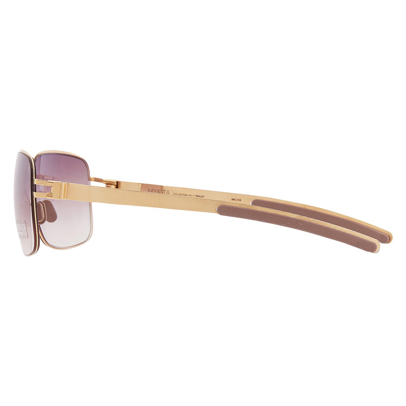 Mykita NO1 SUN-MAJA-GOLD LINE Bordeax Gradient Rectangular Unisex