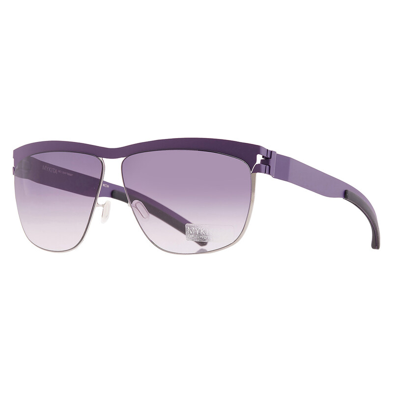 MYKITA Purple Lens designer Sunglasses with White Frame Mykita - Studio 7.2 - Mykita Studio - Champagne Gold Purple  main image 2