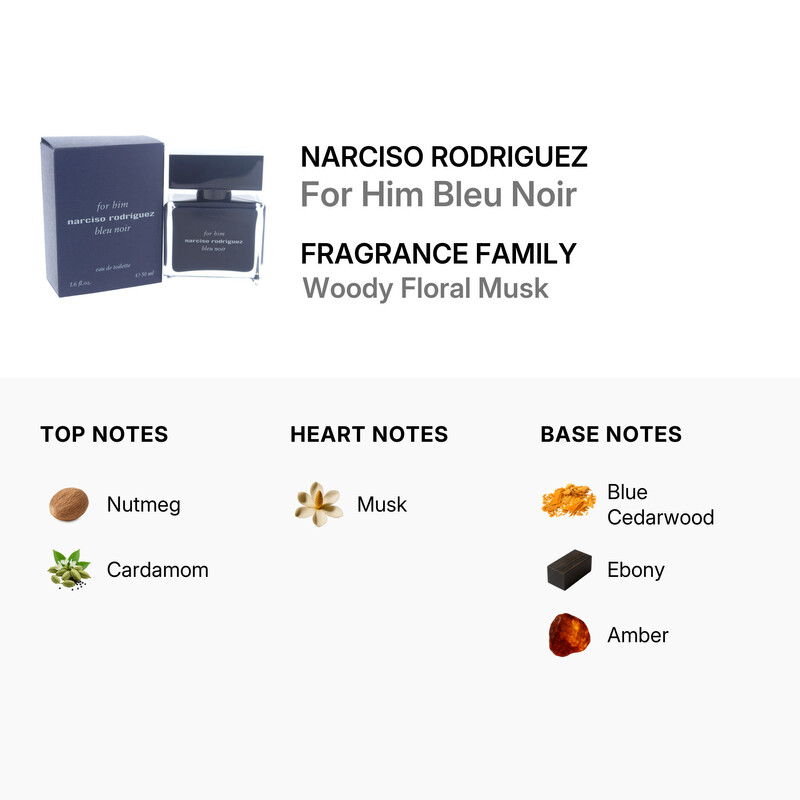 Narciso Rodriguez Bleu Noir / Narciso Rodriguez EDT Spray 1.7 oz