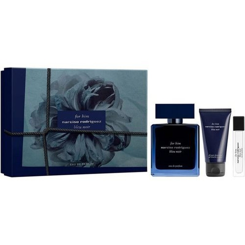 Narciso Rodriguez Men's Bleu Noir for Him EDP Gift Set Fragrances 3423222121846