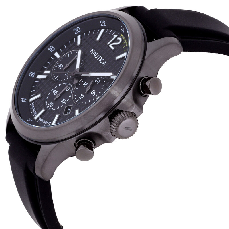Nautica Nct Blue Ocean Chronograph Quartz Black Dial Men's Watch
