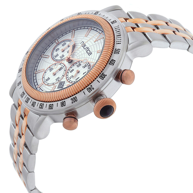 Nautica Spettacolare Chronograph Quartz Silver Dial Men's Watch