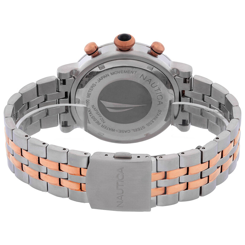 Nautica Spettacolare Chronograph Quartz Silver Dial Men's Watch