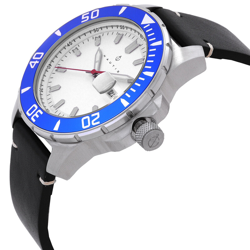 Nautis Dive Pro 200 Quartz White Dial Men display picture 1