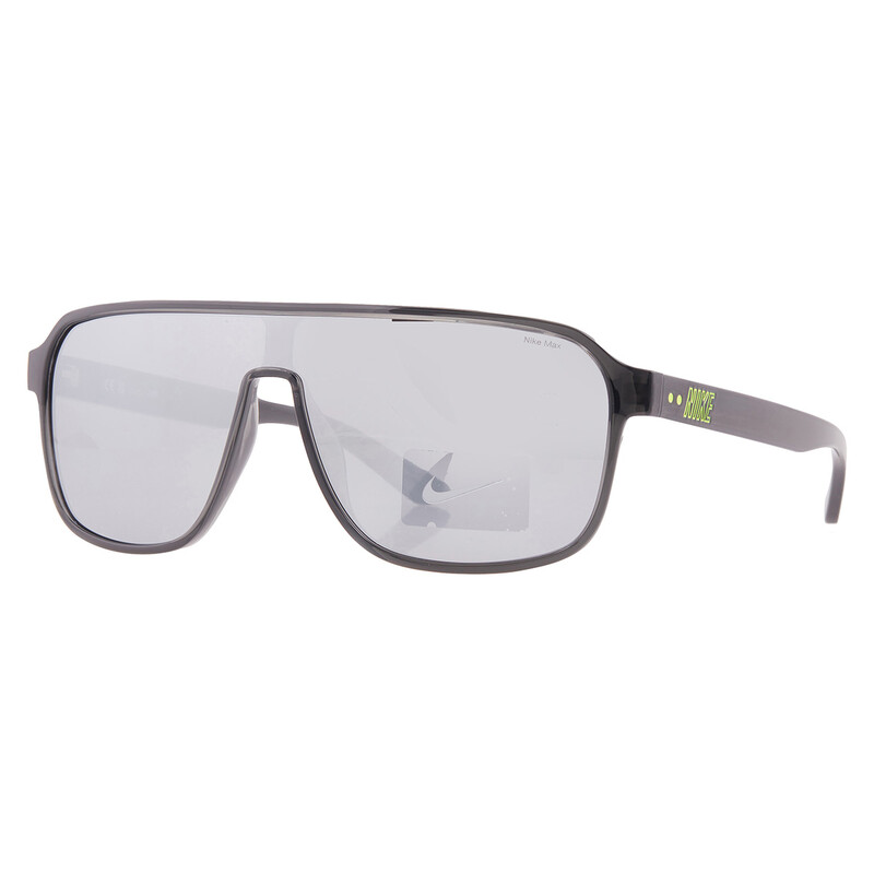 NWT Nike VINTAGE FLYER IB3680X College Grey Shield 64mm Sunglasses Nike Chome Mirror Pilot Men main image 3
