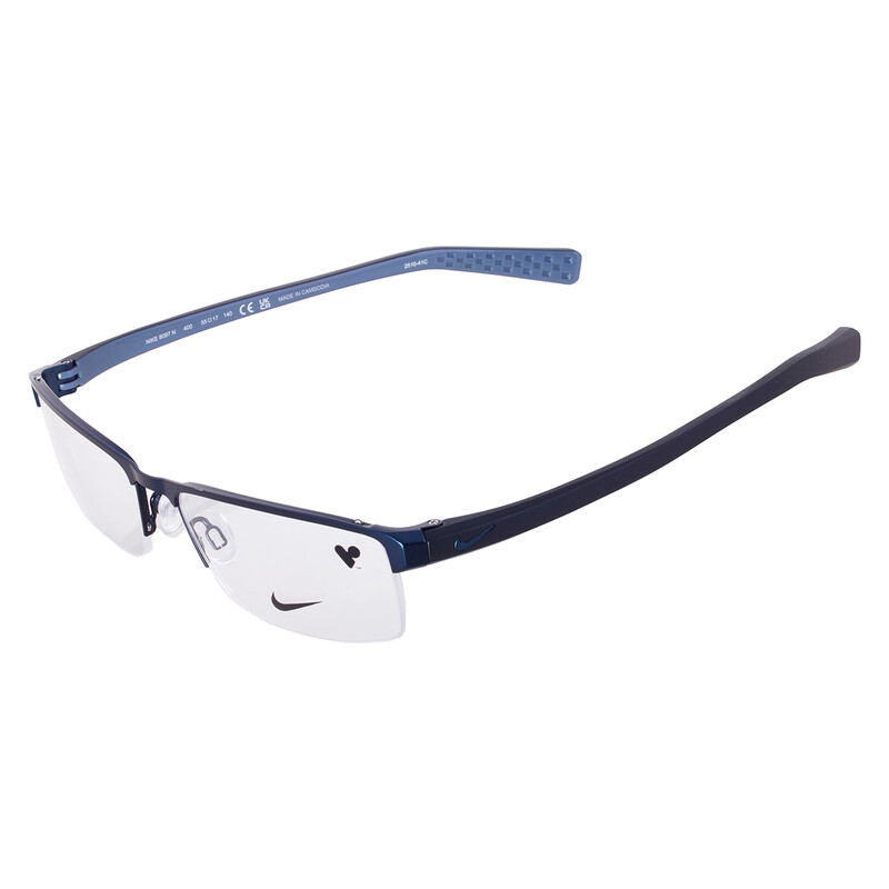 Nike Demo Rectangular Men's Eyeglasses NIKE 8097N 400 55