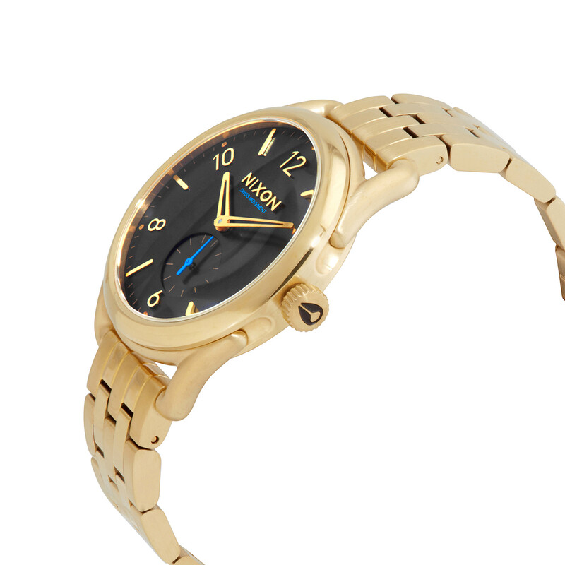 S*.様 ニクソン NIXON クォーツ 腕時計 C39 SS レディース Nixon C39 SS All Gold Quartz Black Dial Men's Watch A950-510-00