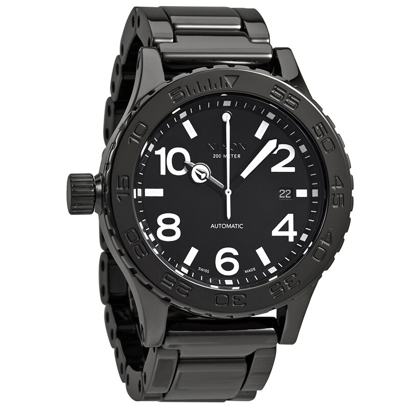 Nixon Ceramic 42-20 Lefty Automatic Black Dial Men